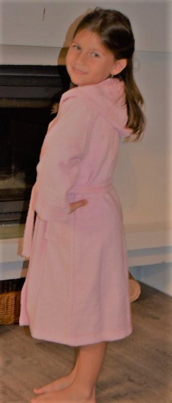 Detský froté župan melm ružový, 74 - 104