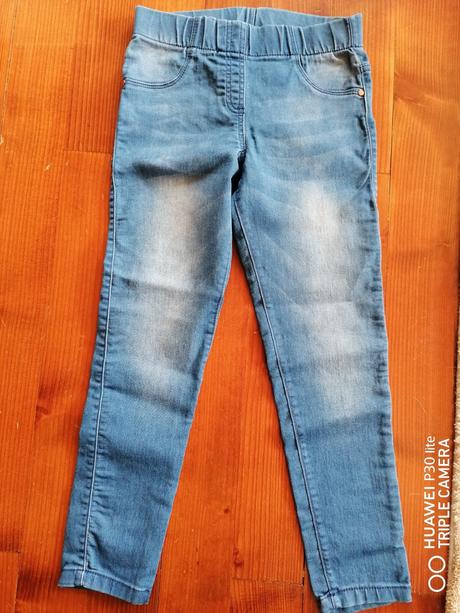 Nenosené elastické rifle 8-9 rokov, f&f,122