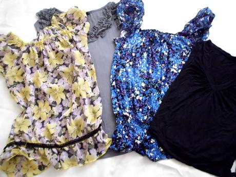 4 ks ľahké topy s-m, m