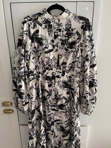 Vzorované maxi šaty, m