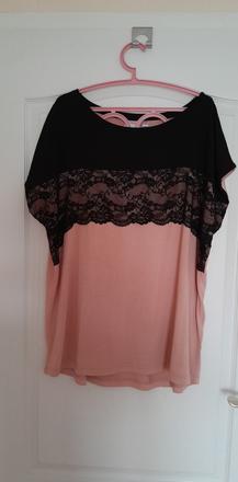 Čipkované tričko, bonprix,48