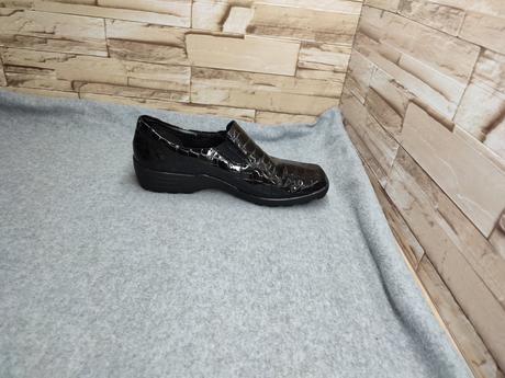 Remonte - rieker 39 - čierne dámske kožené topánky, rieker,39