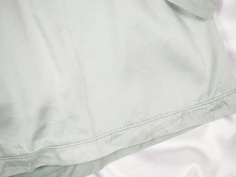 Kvalitná bledozelená blúzka cream, m