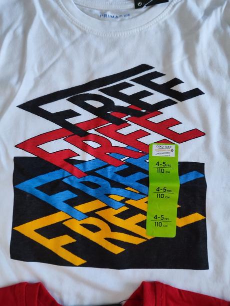 Tričká 4ks, primark,110