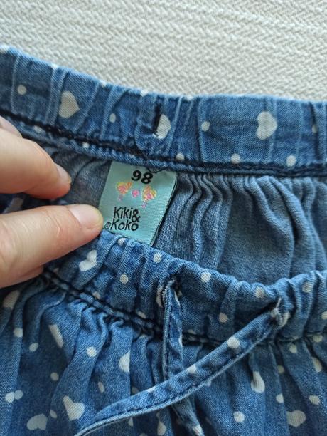 Riflová srdiečková suknička, kiki&koko,98