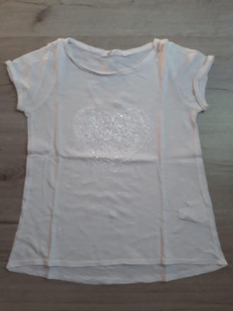 Dievčenské tričko m, h&m,134