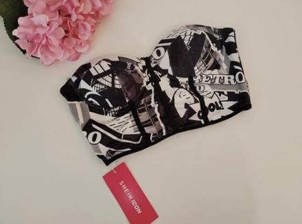 Štýlový korzetový crop top shein, 36 / s