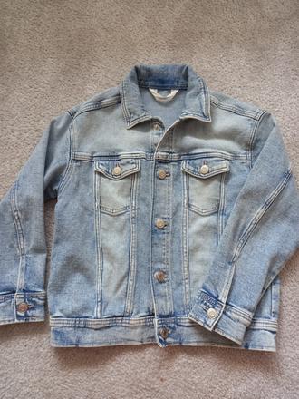 Rifľová bunda, h&m,134