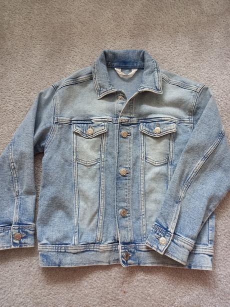 Rifľová bunda, h&m,134