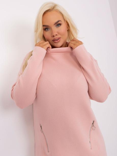 Dámsky predĺžený sveter pre moletky so stojačikom, xl / xxl / xxxl