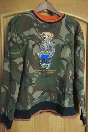 Ralph lauren bear peckova top original mikina m/l, ralph lauren,m