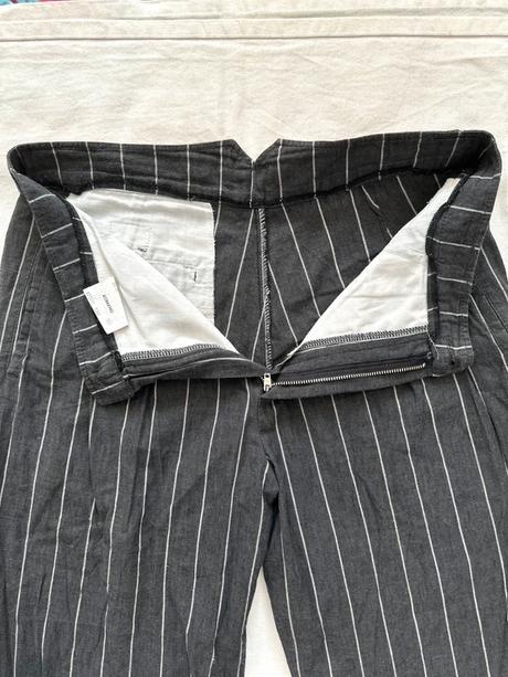 Vintage prúžkované nohavice hausser romano, m