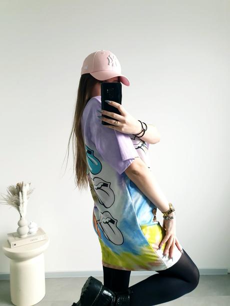 The rolling stones tričkové šaty,