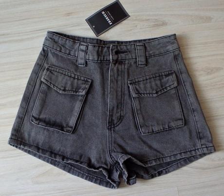 Tmavošedé rifľové kraťasy, xs/s/m, 36 - xs