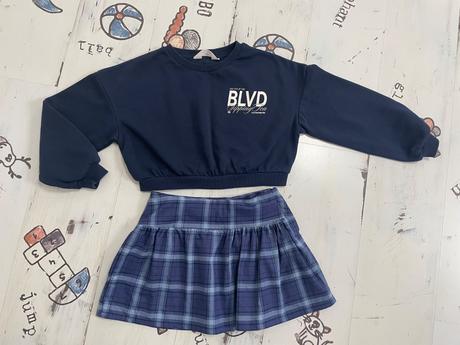 Mikina + sukňa, h&m, vel. 134, h&m,134