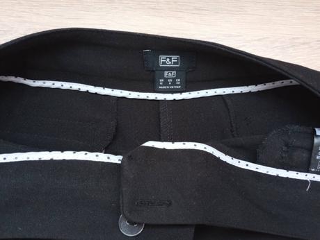 Čierne tesilové nohavice, f&f,40