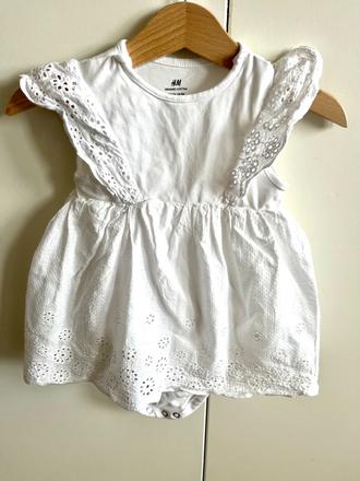 Saty so vsitym body a s krajkovymi detailami, h&m,74