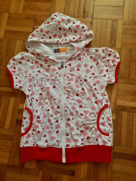 Dievčenská mikina/ vesta, 128