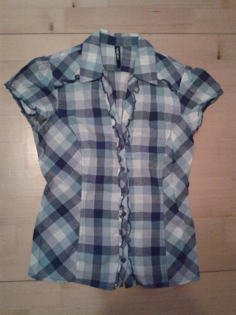 Kockovaná košeľa s krátkym rukávom, č. l, takko, takko,l
