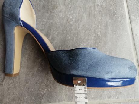 Modré baťa sandále retro, koža, v40, vd 26 cm, baťa,40