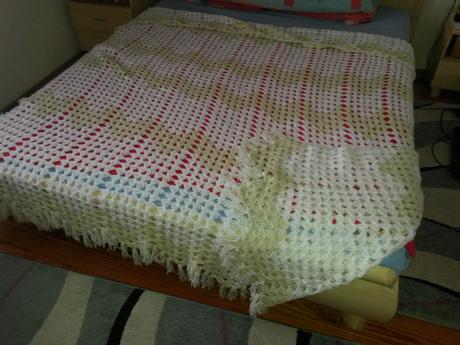 Hackovana deka na velku postel, 