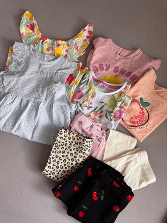 Balík dievčenského oblečenia mix veľ.12-18, 86–98