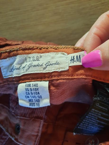 Chlapčenské menčestráky, h&m,140