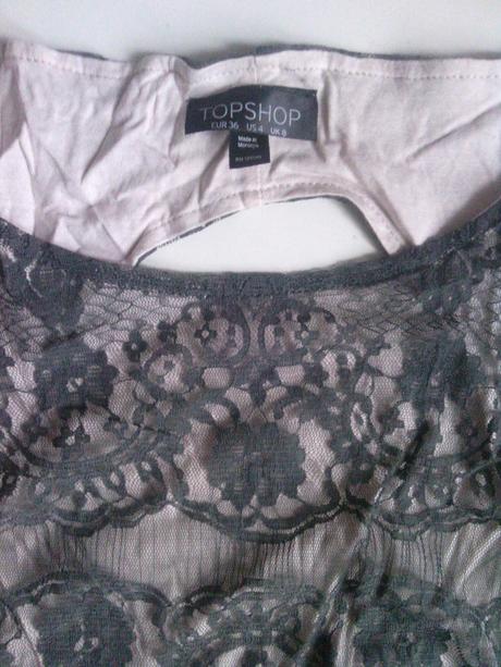Čipkove šaty topshop, topshop,36
