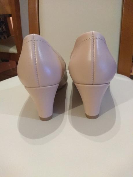 Lodičky kožené na kline, nové, 36