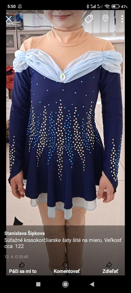 Súťažné šaty, 122