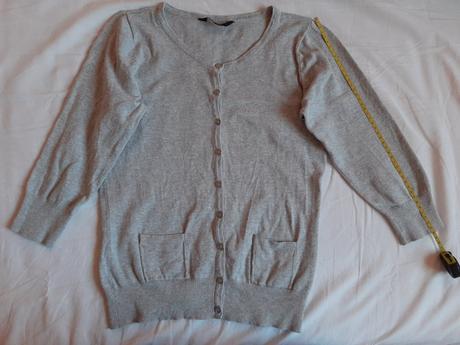 Tenší svetrík, trištvrťové rukávy, f&f,36