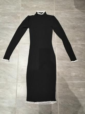 Extra pružné a jemné šaty z viskózy ham, vs, h&m,s