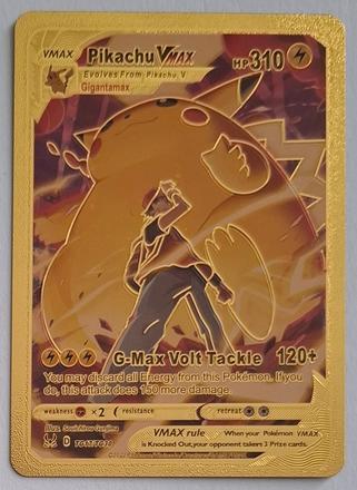 Pokémon karty zlaté plastové (30 ks), 
