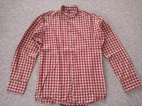 Kockovaná košeľa s dlhým rukávom, l