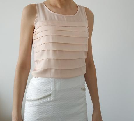 Lososove tielko top s nazbieranim orsay, vel. xs, orsay,xs