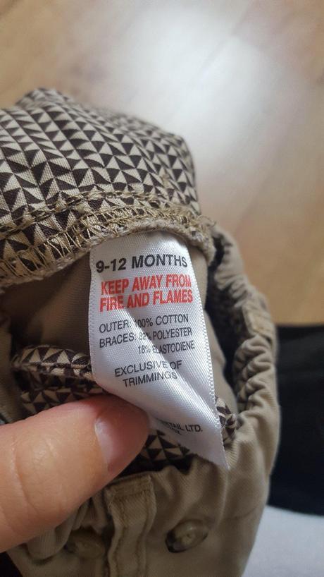 Béžové nohavice, 9-12 mesiacov, 74