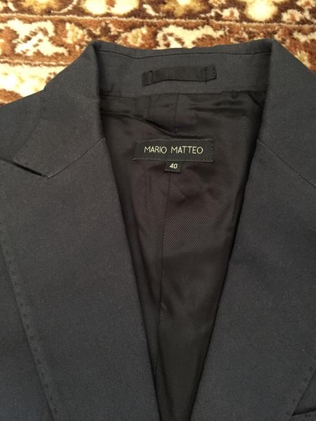 Mario matteo dizajnersky kostym, 38