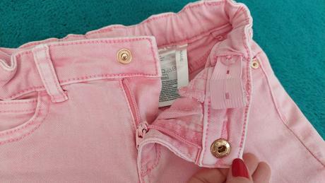 Ružové riflové kraťasy, h&m,104