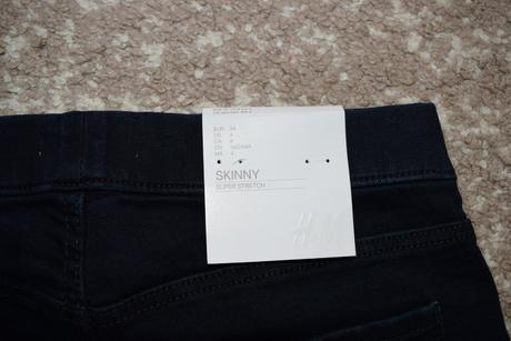 Nové elastické rifle skinny, h&m,34
