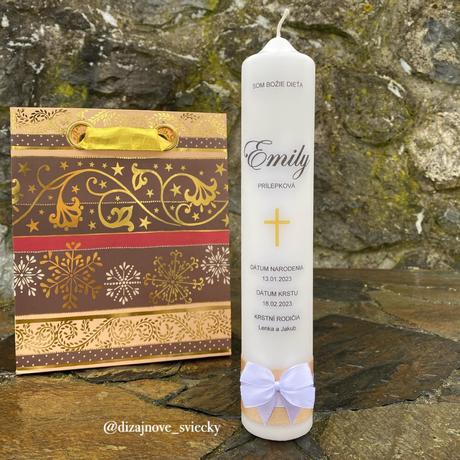 Personalizované krstné sviečky, 