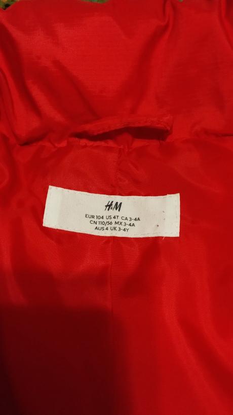 Tepla bunda pre dievcatko, h&m,110