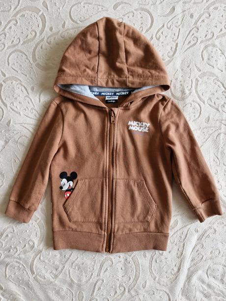 Mikina na zips - mickey mouse, george,92