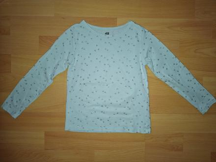 Tričko so srdiečkami, h&m,104
