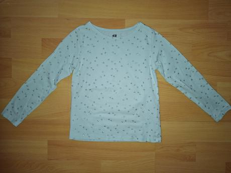 Tričko so srdiečkami, h&m,104
