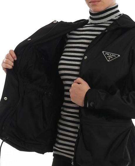 Prada nylon hooded jacket, prada,36