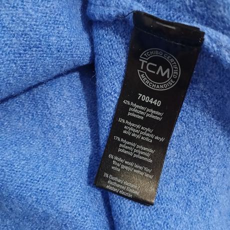 Modrý pulóver s krátkym rukávom, tchibo,46