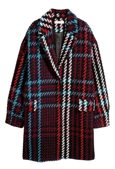 Farebný kabát m, h&m,m