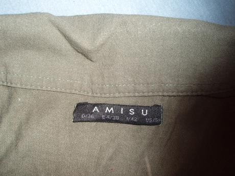 Khaki tričko s dhým rukávom , amisu,s