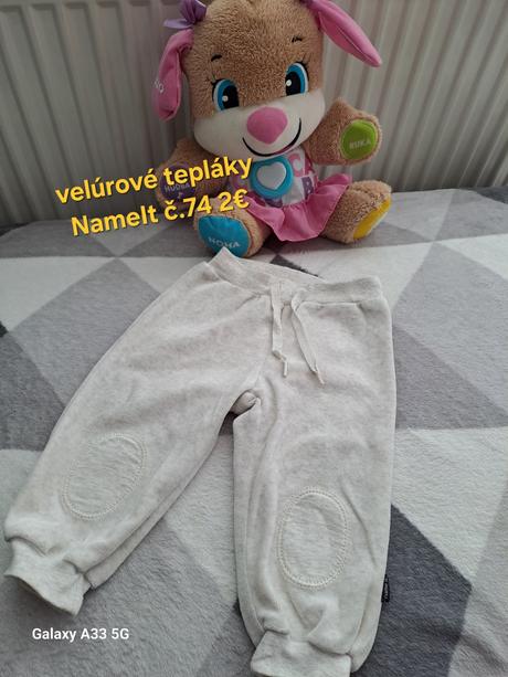 2x tepláky+ legíny č.84, next,74