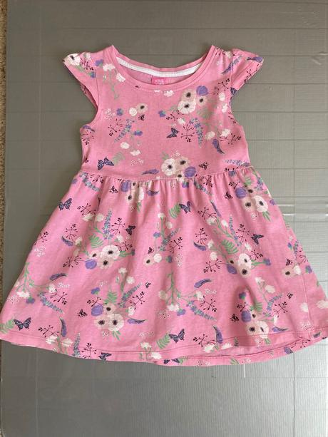 Letne saty, ruzove s kvietkami, kiki&koko,98